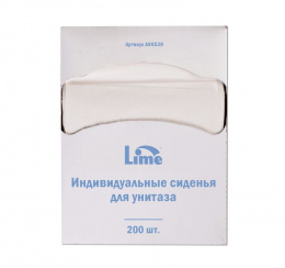 Индивидуальное защитное покрытие на унитаз одноразовые LIME mini (200 шт/упак)